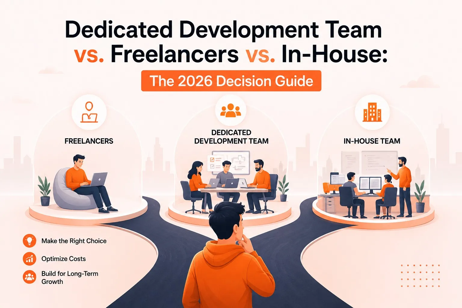 Dedicated Development Team vs. Freelancers vs. In-House